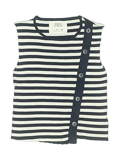 Pre-owned Zara Kids' Sweater Vest In Blue