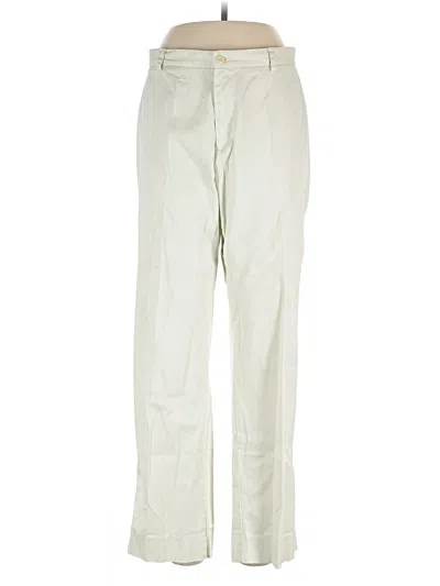 Pre-owned Lands' End Khaki Pant In White