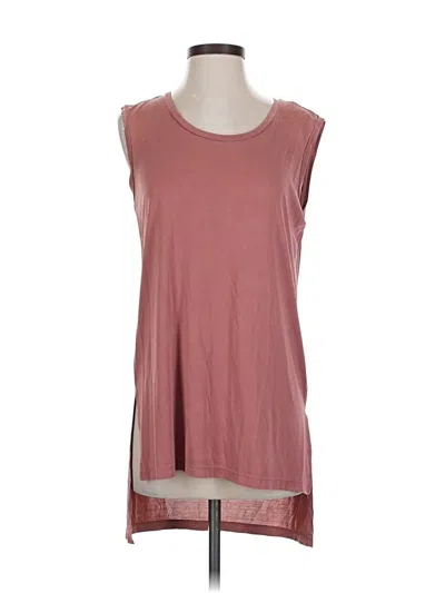 Pre-owned Drew Sleeveless Top Pink Scoop Neck Tops