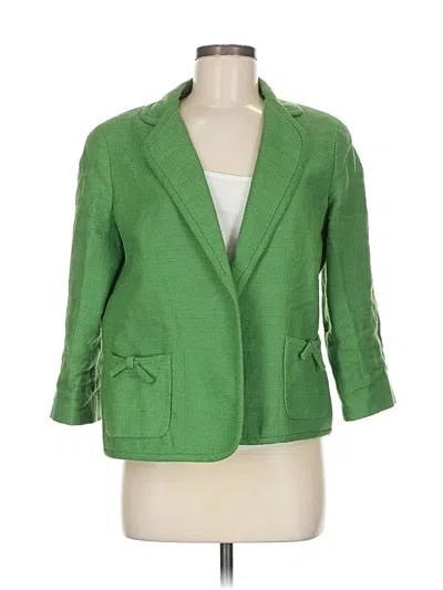 Pre-owned Talbots Blazer Jacket In Green
