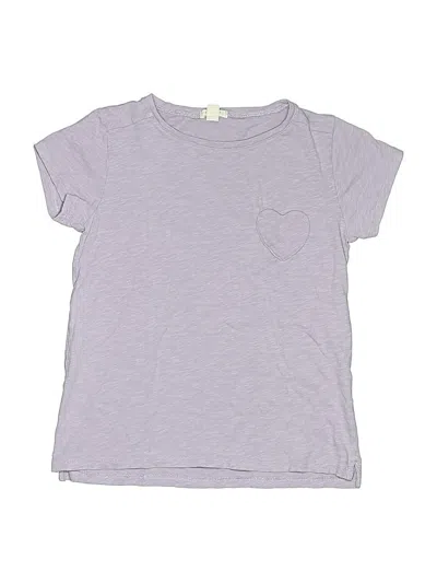 Pre-owned Crewcuts Kids' Short Sleeve T-shirt In Purple