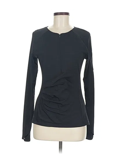 Pre-owned Athleta Long Sleeve T-shirt In Black