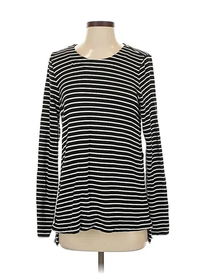 Pre-owned Cabi Long Sleeve Top Black Boatneck Tops