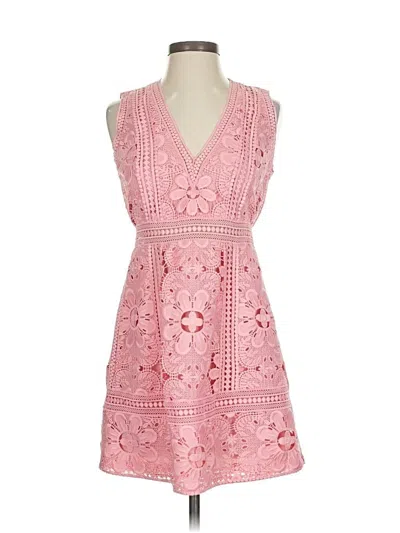 Pre-owned Alice And Olivia Alice + Olivia Cocktail Dress In Pink