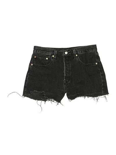 Pre-owned Levi's Denim Shorts In Black