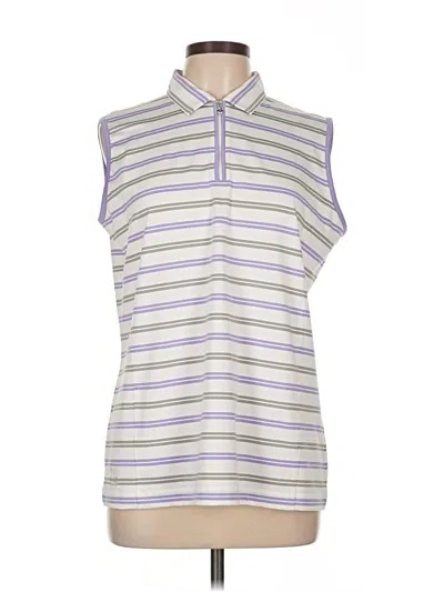 Pre-owned Kate Lord Sleeveless Polo Shirt In Purple