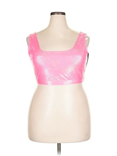 Fashion Nova Tank Top Pink Strapless Neckline Tops In Pink