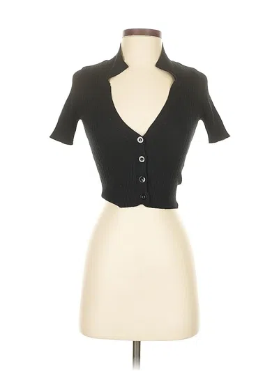 Pre-owned Isalis Short Sleeve Top Black Sweetheart Neckline Tops