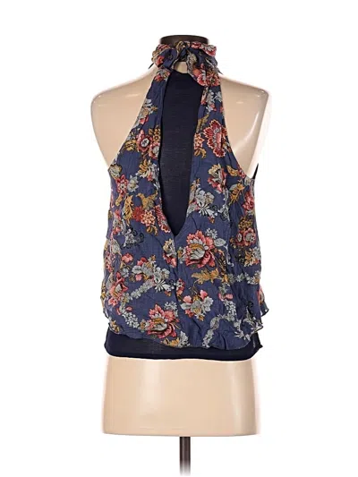 Pre-owned Bishop + Young Sleeveless Blouse In Blue