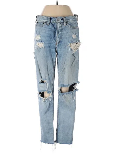 Pre-owned Free People Jeans In Blue