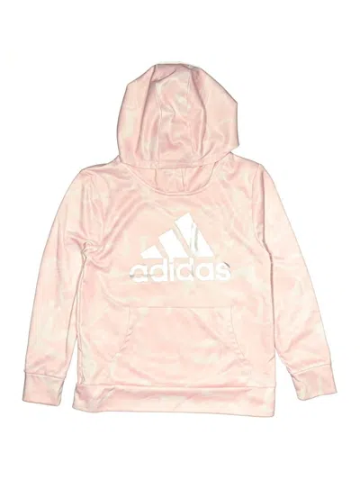 Pre-owned Adidas Originals Kids' Pullover Hoodie In Pink