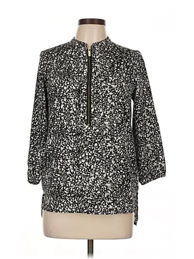 Pre-owned Michael Michael Kors 3/4 Sleeve Blouse In Black