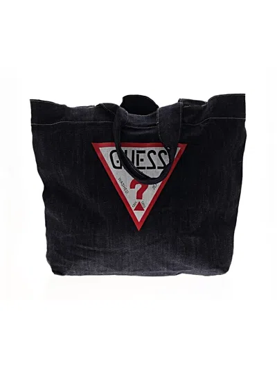 Pre-owned Guess Jeans Tote Bag In Blue