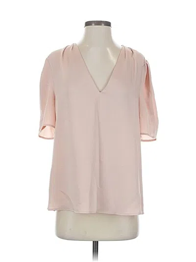 Bcbgmaxazria Short Sleeve Blouse In Pink