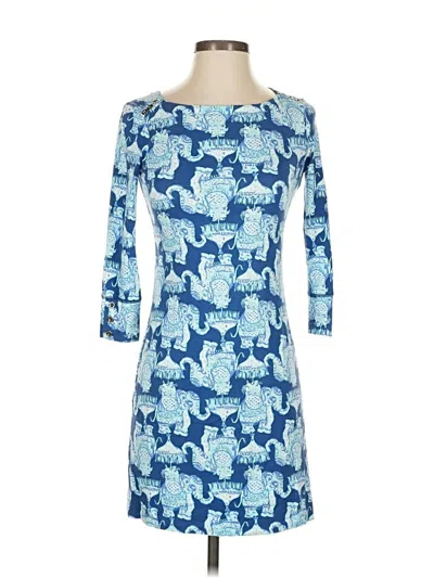 Pre-owned Lilly Pulitzer Cocktail Dress In Blue
