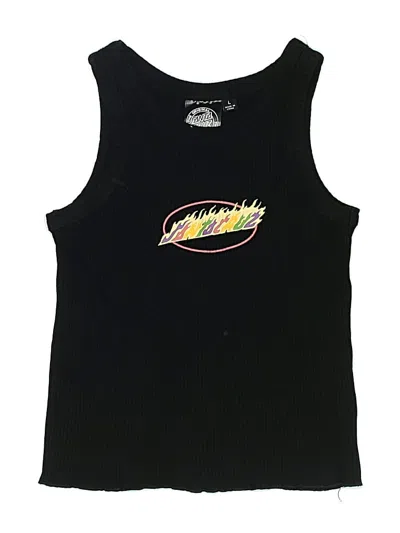 Pre-owned Santa Cruz Skateboards Kids' Sleeveless T-shirt In Black