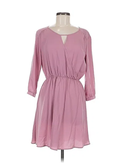 Pre-owned Lush Casual Dress In Pink