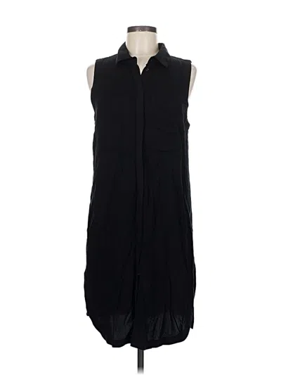 Catherine Catherine Malandrino Sleeveless Button Down Shirt In Black