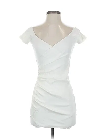 Pre-owned Fashion Nova Cocktail Dress In White
