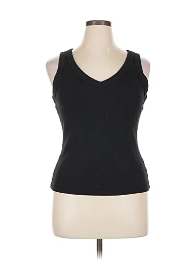 Pre-owned Michael Stars Tank Top Black Halter Neckline Tops