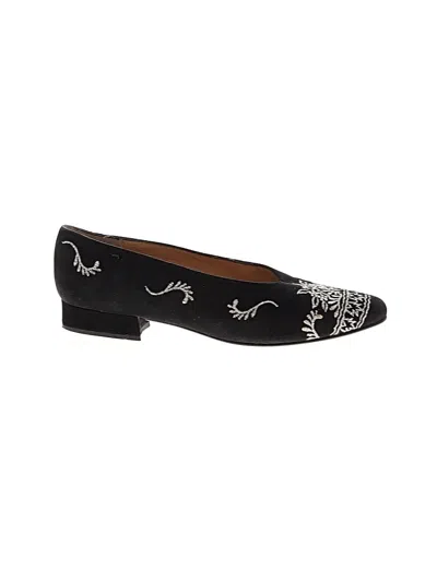 Pre-owned Diane Von Furstenberg Flats In Black