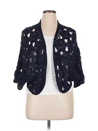 Pre-owned Chico's Cardigan Sweater In Blue