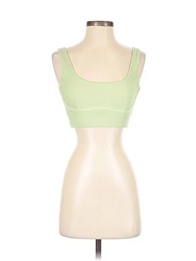 Pre-owned Cream Yoga Sports Bra In Green