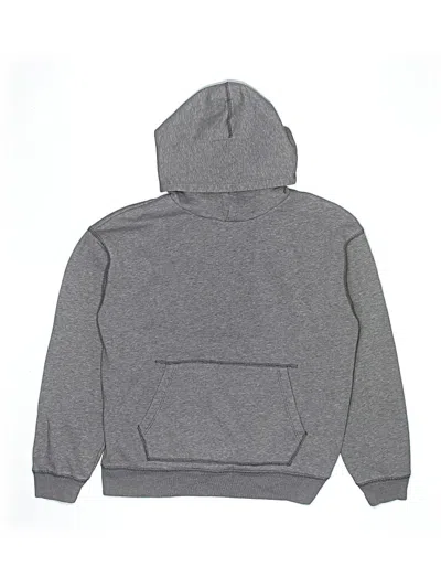 Pre-owned Crewcuts Kids' Zip Up Hoodie In Gray