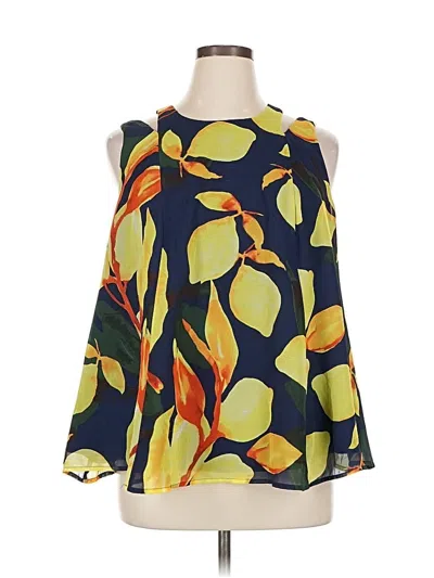 Pre-owned Ryan Wythe Sleeveless Blouse In Yellow