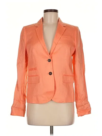 Pre-owned J.crew Factory Store Blazer Jacket In Orange