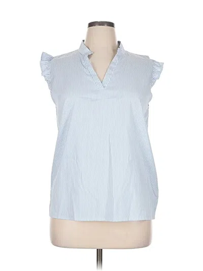 Pre-owned Unbranded Sleeveless Blouse In Blue