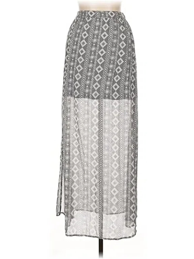 Pre-owned Hollister Casual Skirt In Gray