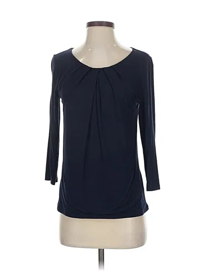 Pre-owned Talbots 3/4 Sleeve T-shirt In Blue