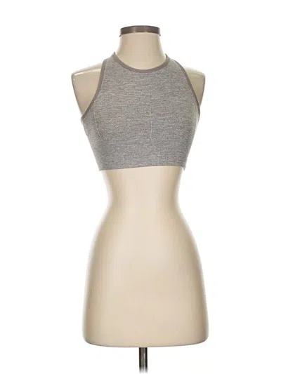 Pre-owned New Balance Tank Top Tan Halter Neckline Tops In Brown