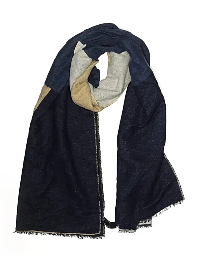 Pre-owned Eileen Fisher Scarf In Blue