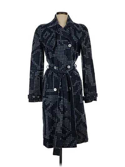 Pre-owned Kenzo Trenchcoat In Blue