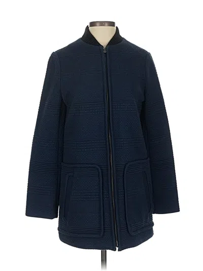 Pre-owned Tory Burch Coat In Blue