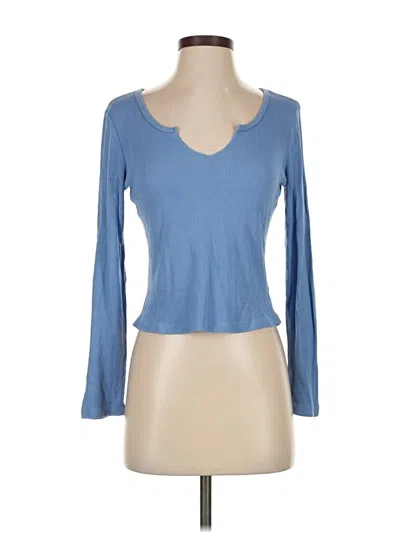 Pre-owned Year Of Ours Long Sleeve T-shirt In Blue