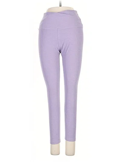 Pre-owned Beyond Yoga Active Pants In Purple