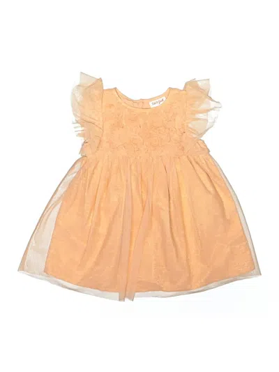 Pre-owned Cat & Jack Kids' Dress In Orange