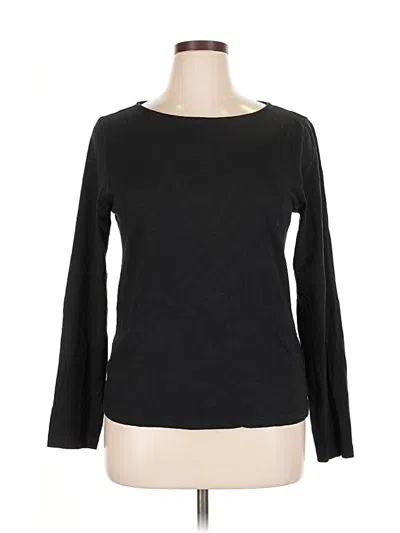 Pre-owned J.crew Factory Store Long Sleeve T-shirt In Black