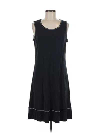Pre-owned Jjill Casual Dress In Black