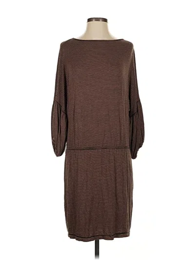Pre-owned Max Studio Casual Dress In Brown