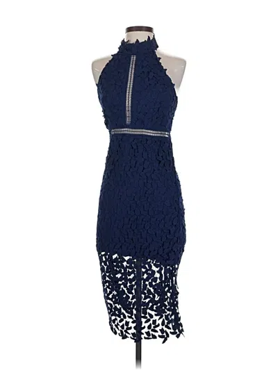 Pre-owned Bardot Cocktail Dress In Blue