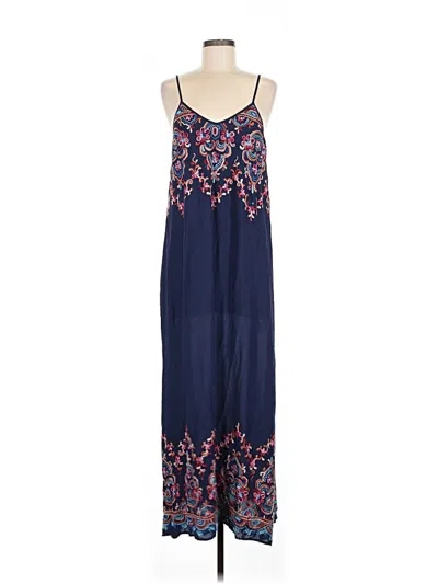Pre-owned Karen Kane Casual Dress In Blue