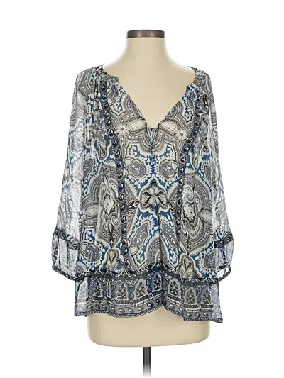 Pre-owned Joie 3/4 Sleeve Blouse In Blue