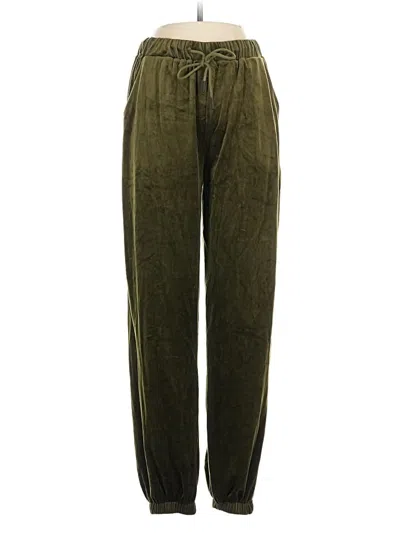 Pre-owned Beyove Velour Pants In Green