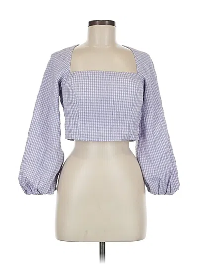 Pre-owned Love, Bonito 3/4 Sleeve Blouse In Purple