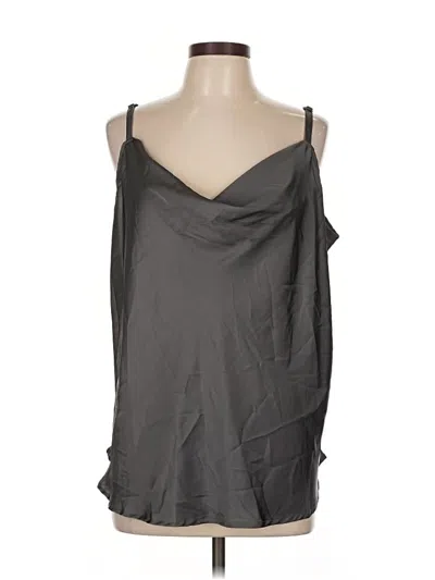 Pre-owned Torrid Sleeveless Top Gray One Shoulder Neckline Tops