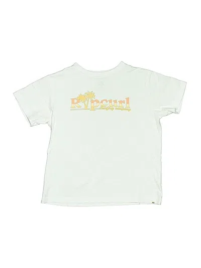 Pre-owned Rip Curl Kids' Short Sleeve T-shirt In White